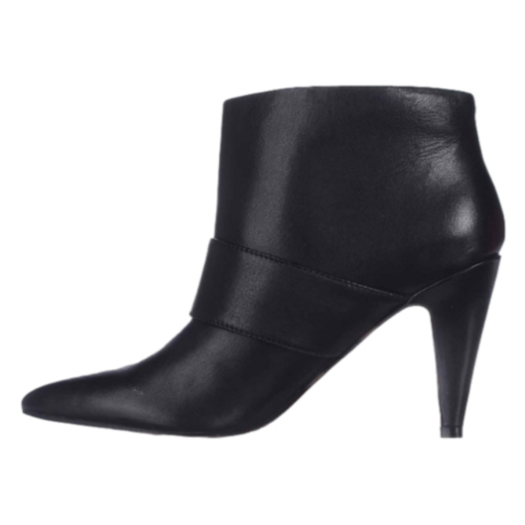 NINE WEST Pick me Black Pointed Ankle Boots Size 9 1/2 - Picture 2 of 4